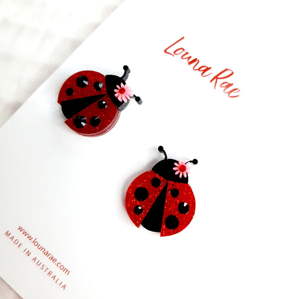 Ladybug Stud Earrings