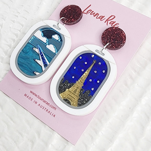 Window Seat Dangle Earrings - Paris