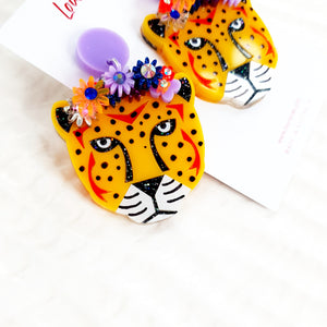 Cheetah Dangle Earrings
